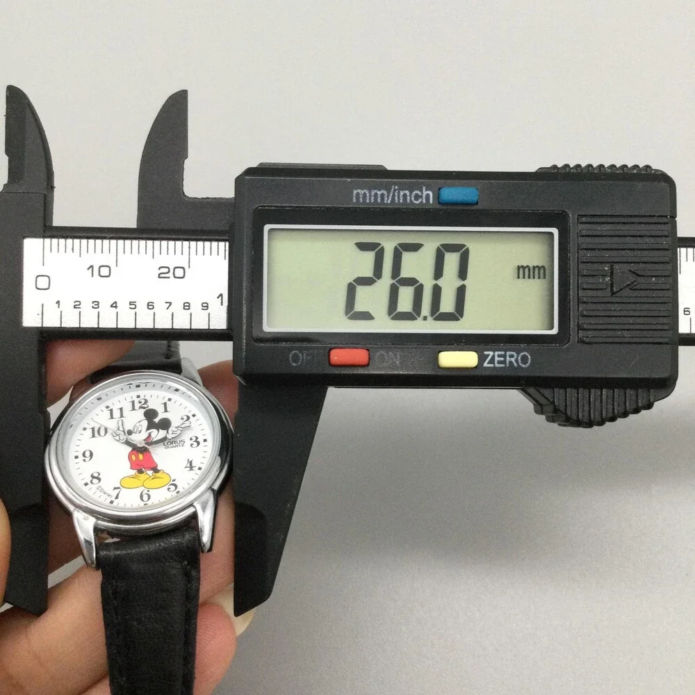 Vintage Lorus Womens Watch 26mm White Mickey Mouse Disney Leather New Battery